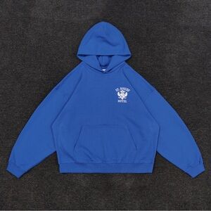 Rhude Blue Graphic Hoodie